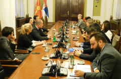 18. mart 2019. Narodni poslanici u razgovoru sa delegacijom Skupštine Republike Severne Makedonije 